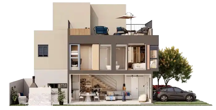 Corte Esquemático - Casa 178m²